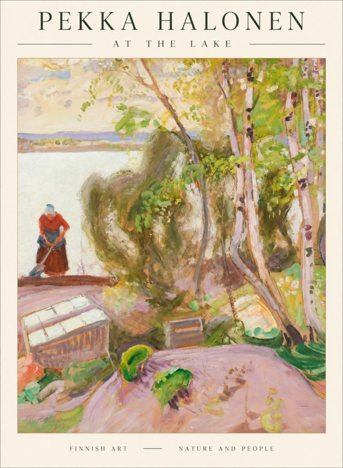 Pekka Halonen At the Lake No1 - Póster