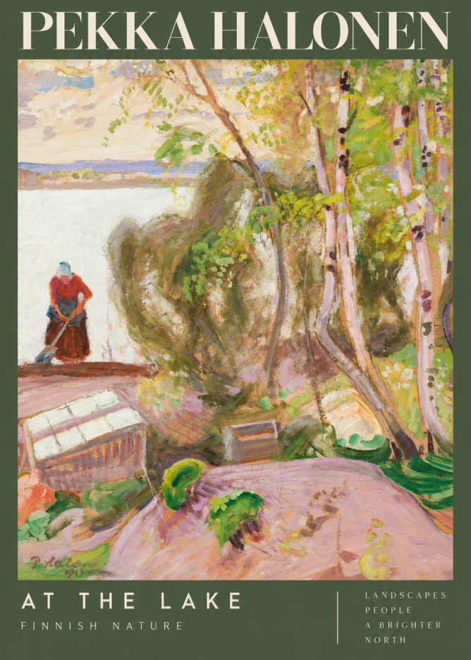 Pekka Halonen At the Lake No2 - Póster