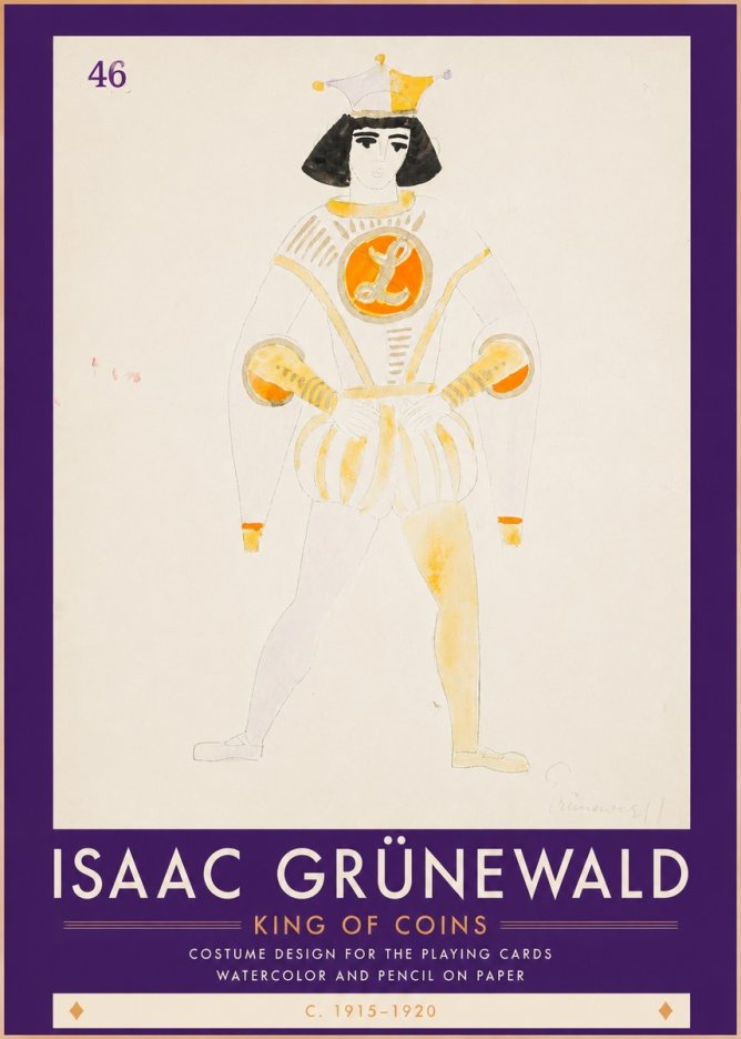 Isaac Grünewald King of Coins No3 - Póster