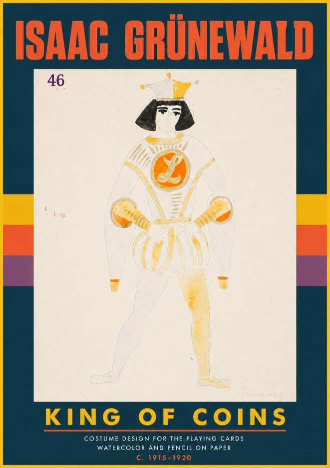 Isaac Grünewald King of Coins No4 - Póster