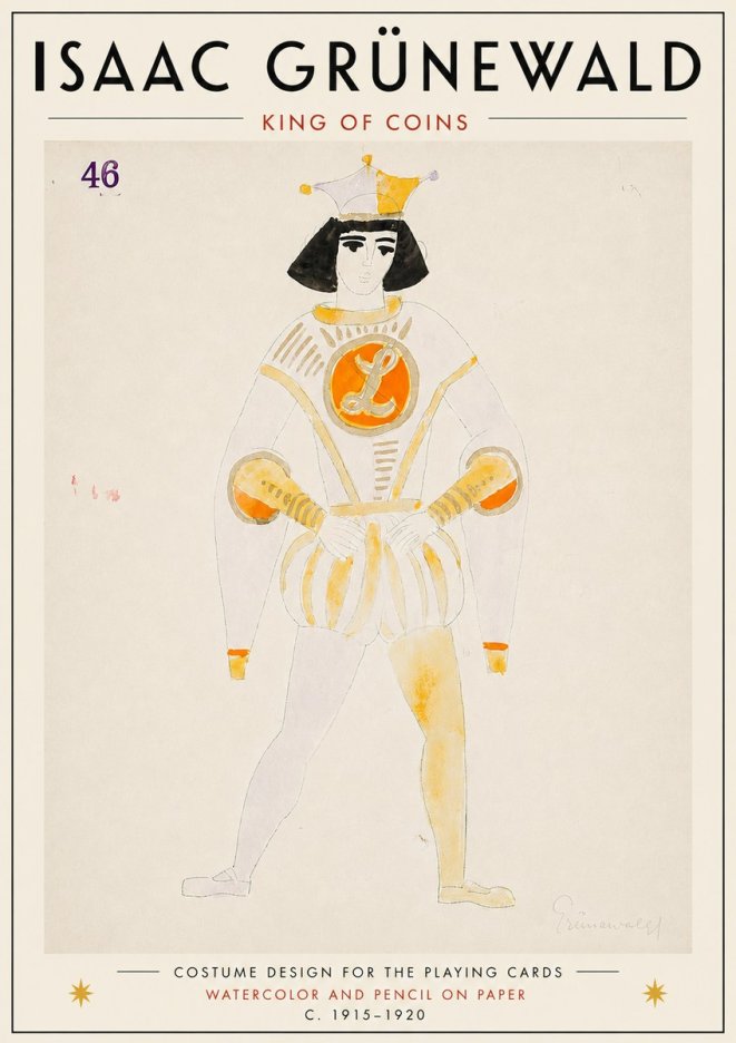 Isaac Grünewald King of Coins No6 - Póster