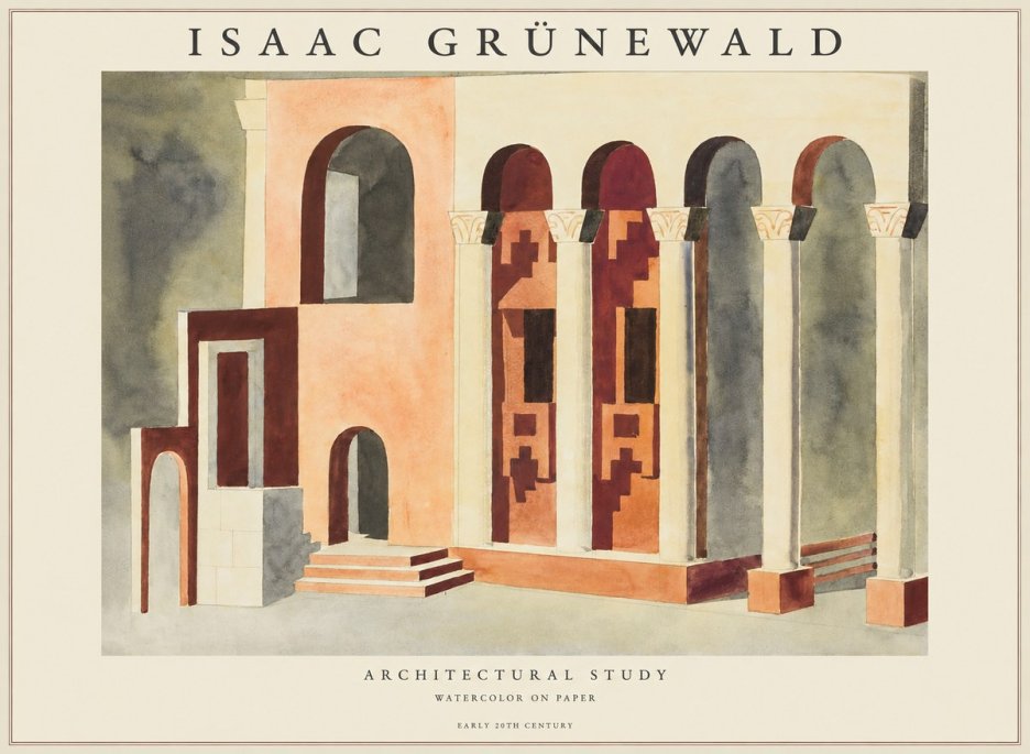 Isaac Grünewald Architectural Study II No1 - Póster