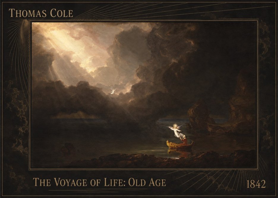 Thomas Cole The Voyage of Life: Old Age IV No2 - Póster