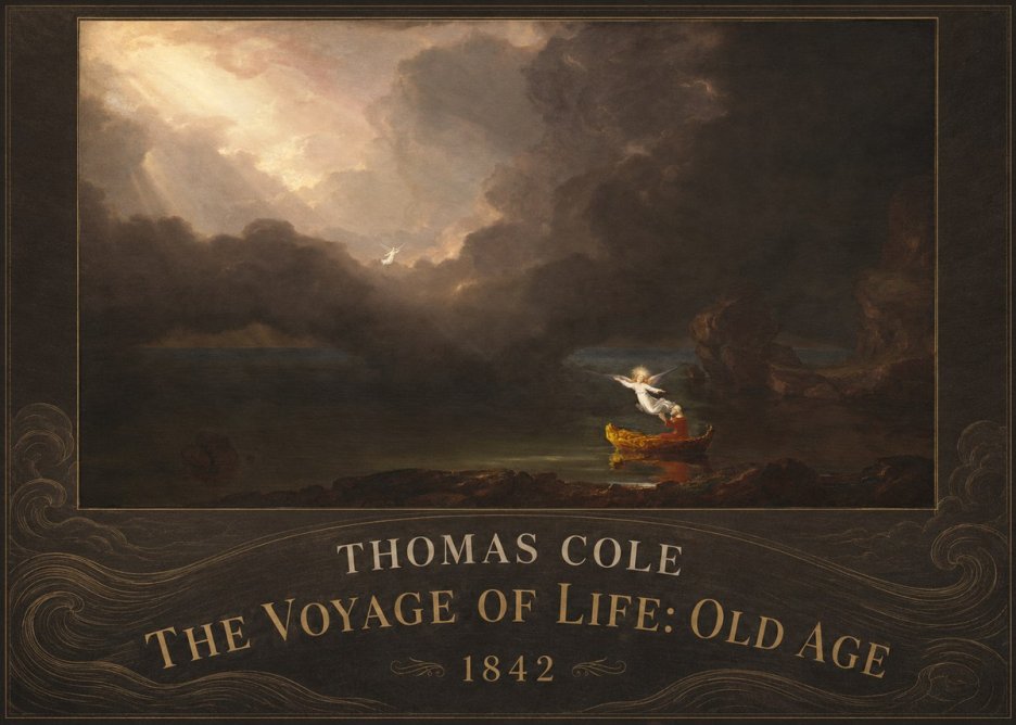 Thomas Cole The Voyage of Life: Old Age IV No4 - Póster