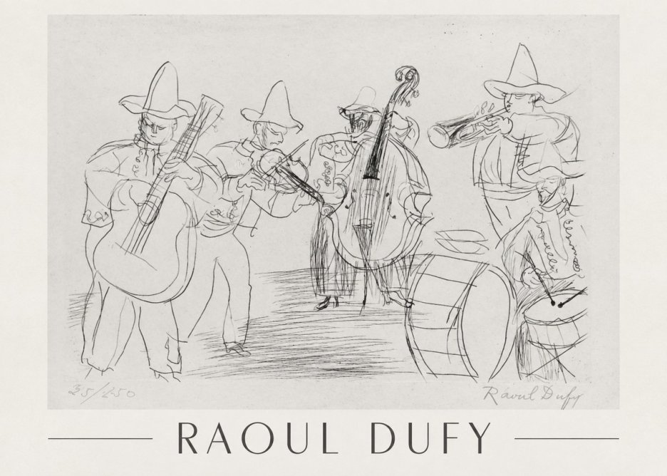 Raoul Dufy Musicians No1 - Póster