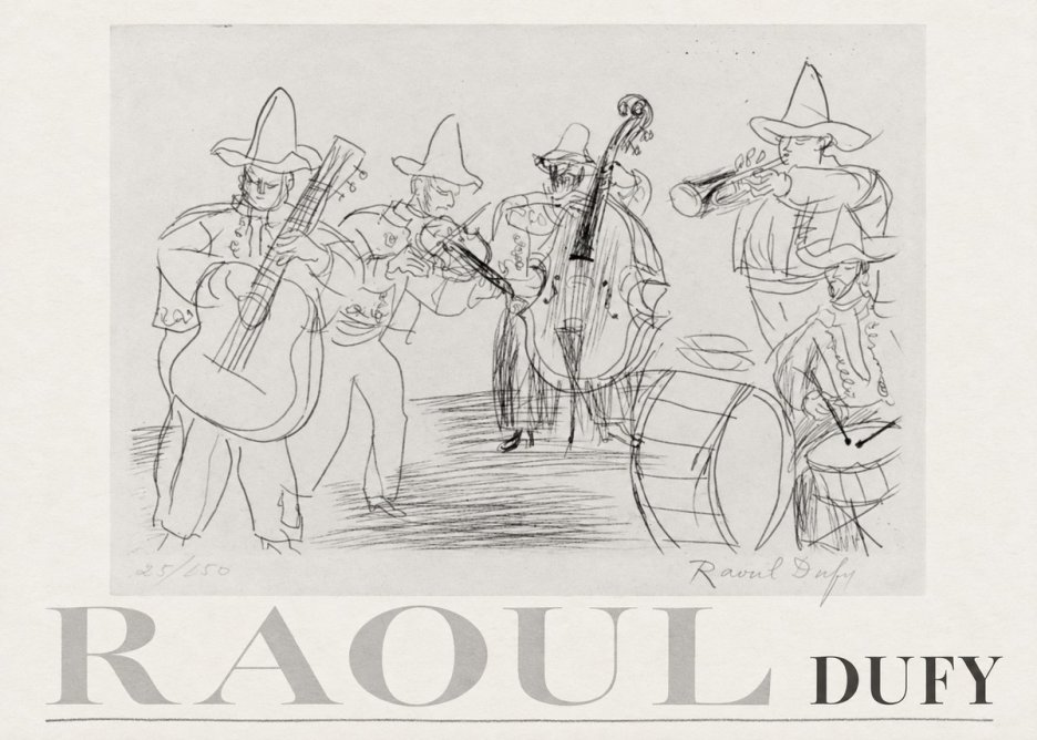 Raoul Dufy Musicians No3 - Póster