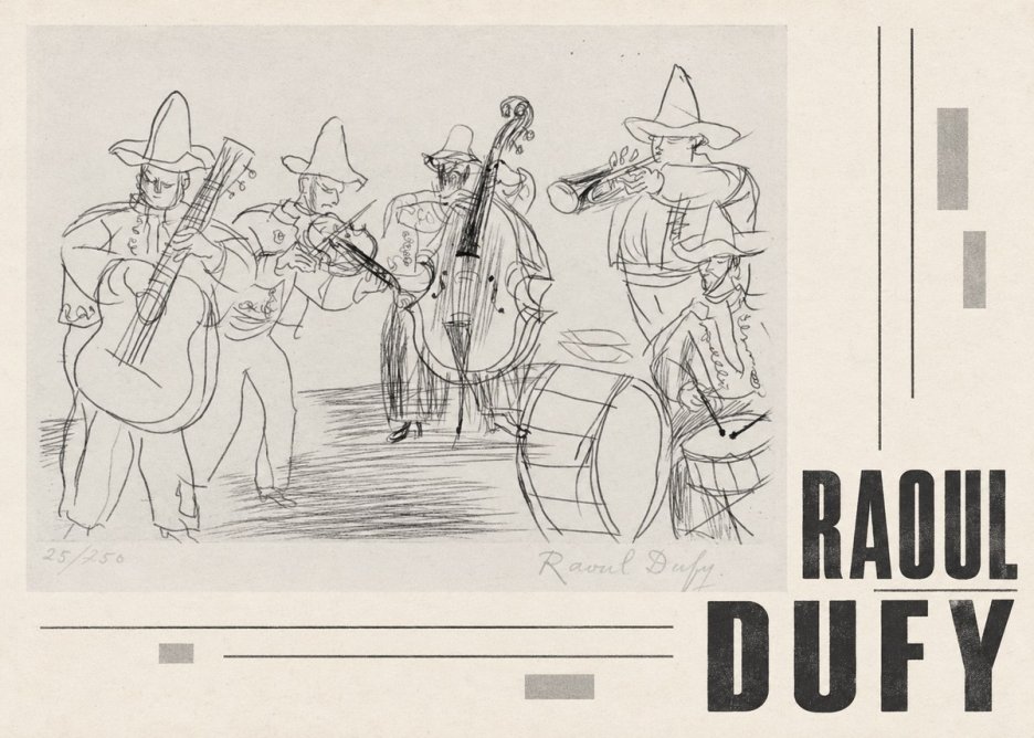 Raoul Dufy Musicians No5 - Póster