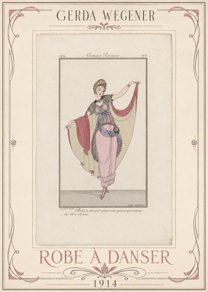 Gerda Wegener Robe À Danser No1 - Póster