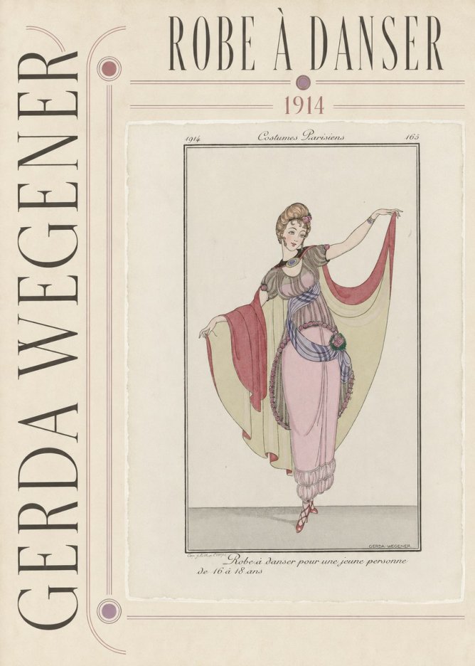 Gerda Wegener Robe À Danser No3 - Póster