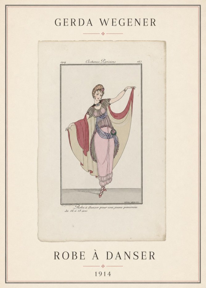 Gerda Wegener Robe À Danser No4 - Póster