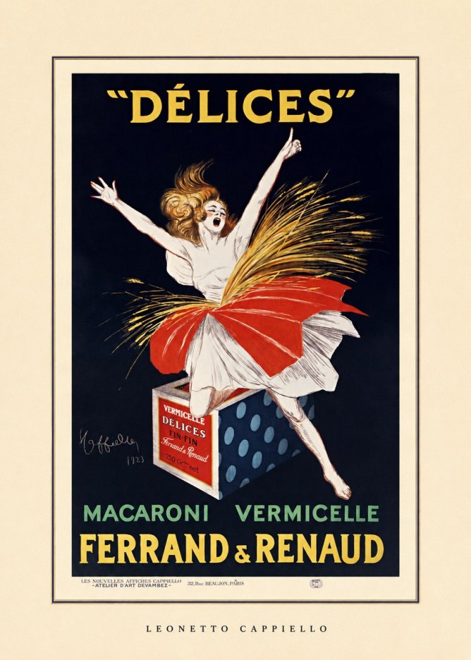 Leonetto Cappiello Délices II No4 - Póster