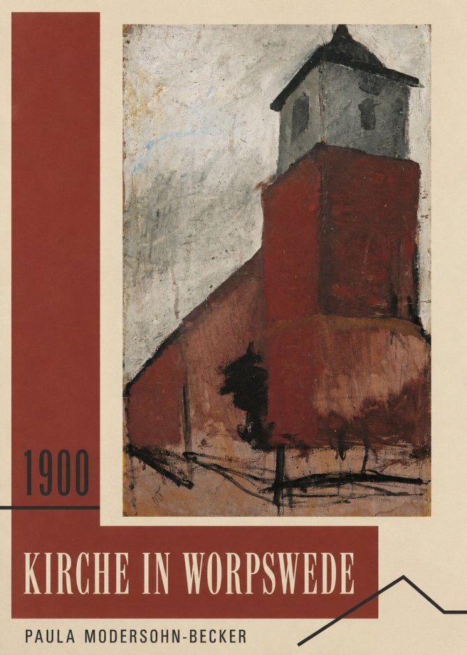 Paula Modersohn-Becker Kirche in Worpswede No2 - Póster