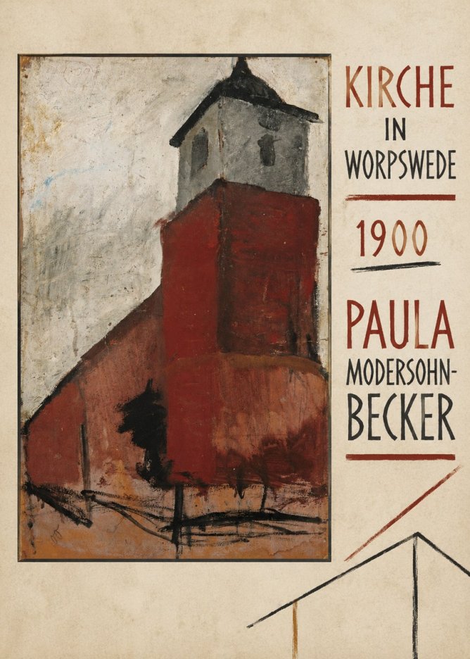 Paula Modersohn-Becker Kirche in Worpswede No3 - Póster