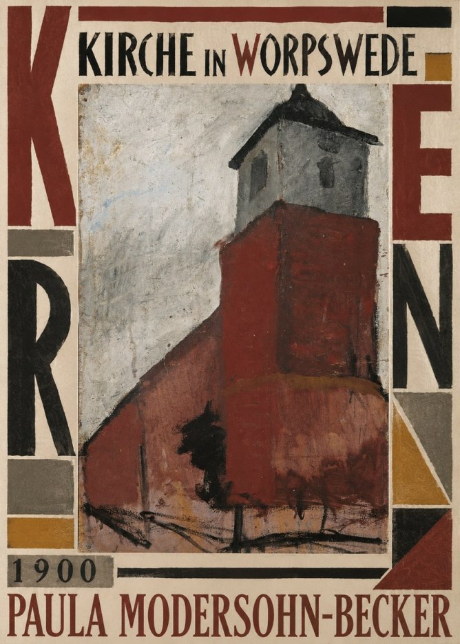 Paula Modersohn-Becker Kirche in Worpswede No5 - Póster