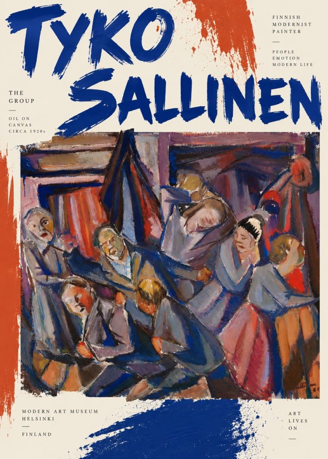 Tyko Sallinen The Group No3 - Póster