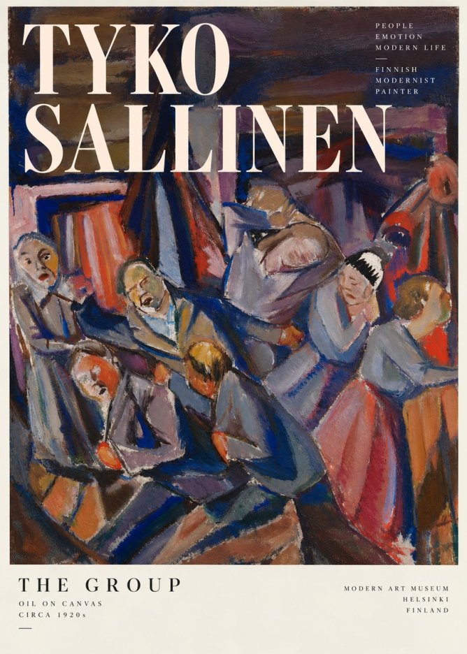 Tyko Sallinen The Group No5 - Póster