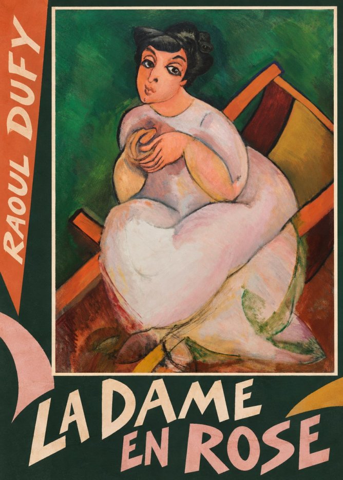 Raoul Dufy La Dame En Rose No6 - Póster