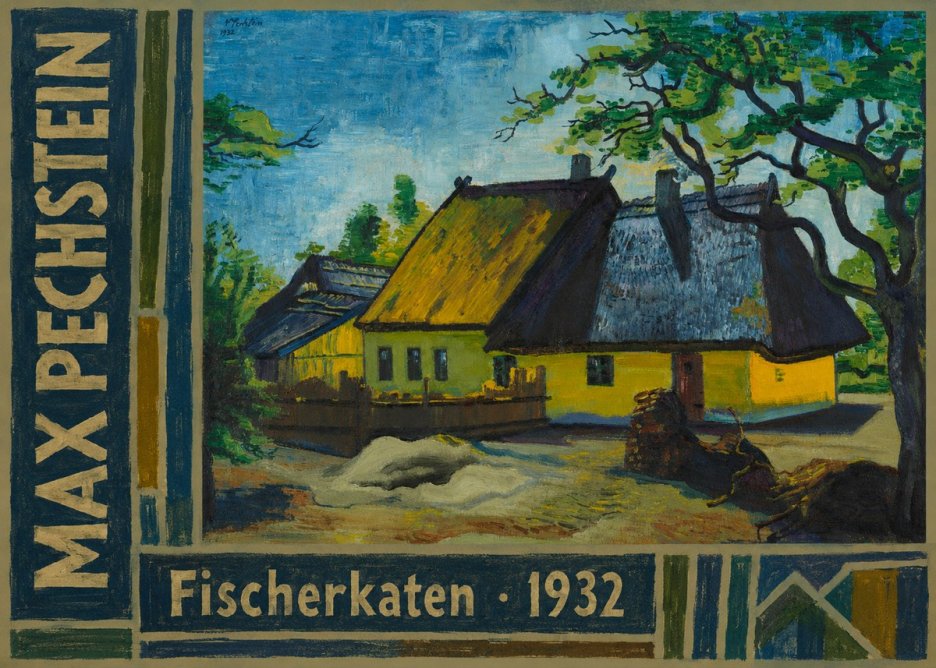 Max Pechstein Fischerkaten No3 - Póster