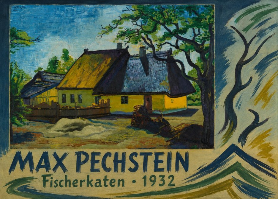 Max Pechstein Fischerkaten No5 - Póster