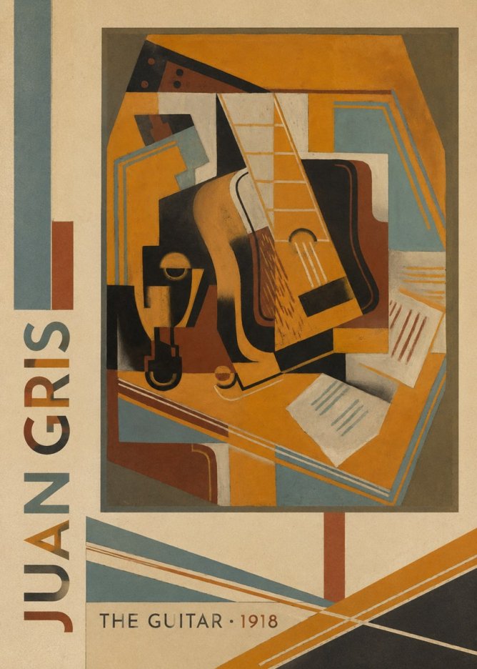 Juan Gris The Guitar No2 - Póster