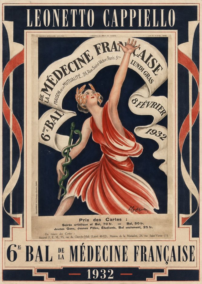 Leonetto Cappiello 6E Bal De La Médecine Française - 1932 No1 - Póster