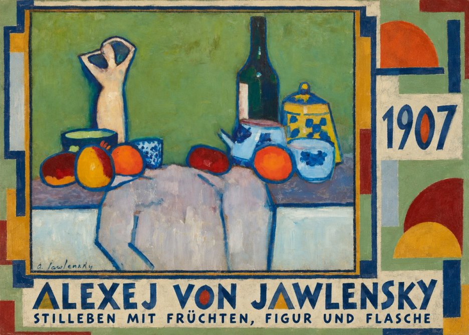 Alexej von Jawlensky Stilleben Mit Früchten, Figur Und Flasche 1907 No4 - Póster