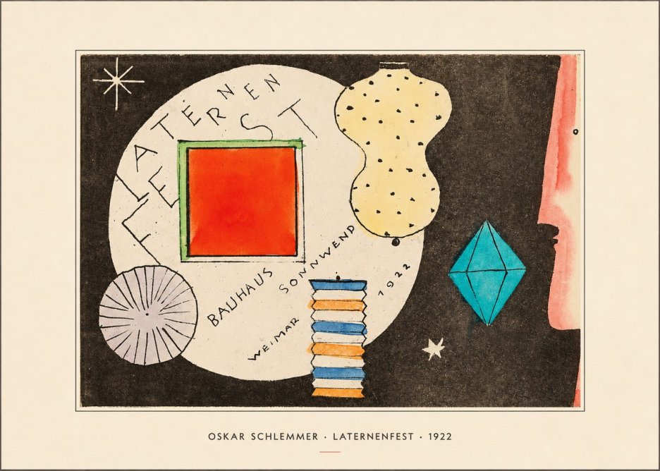 Oskar Schlemmer Laternenfest No4 - Póster