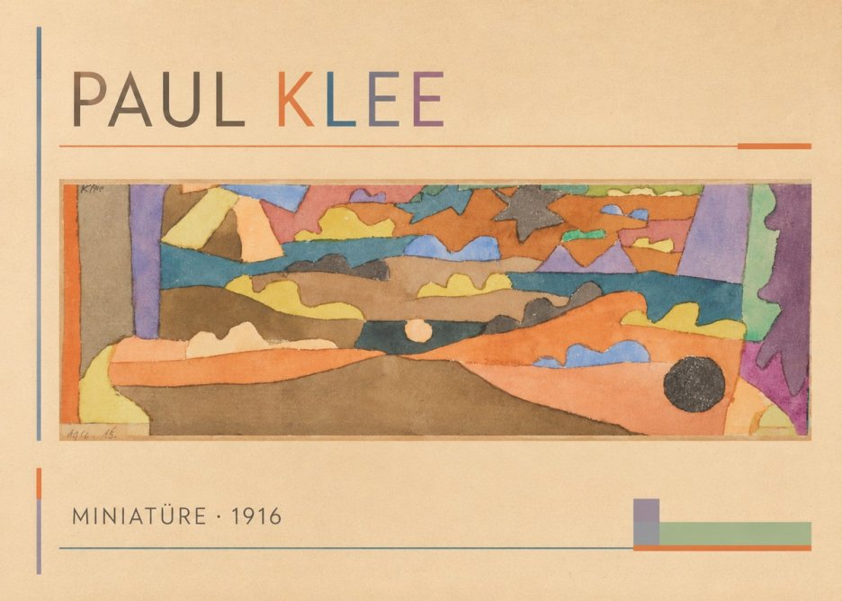 Paul Klee Miniatüre · 1916 No1 - Póster