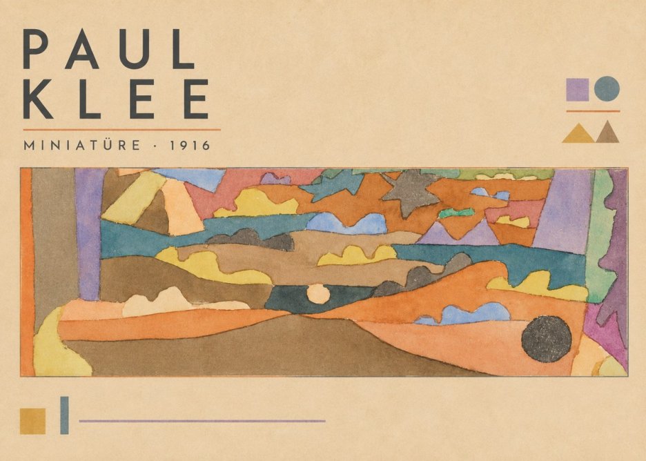 Paul Klee Miniatüre · 1916 No3 - Póster