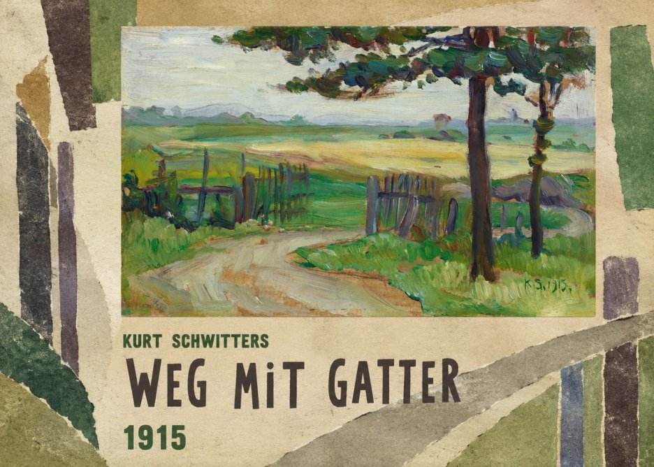 Kurt Schwitters Weg Mit Gatter No3 - Póster