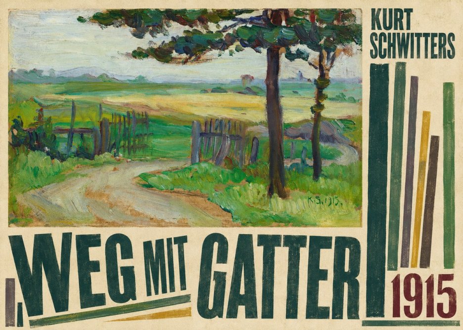 Kurt Schwitters Weg Mit Gatter No6 - Póster