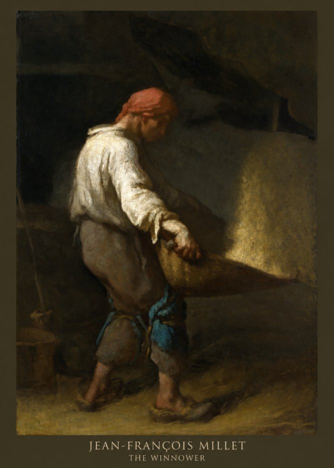 Jean-François Millet The Winnower No6 - Póster