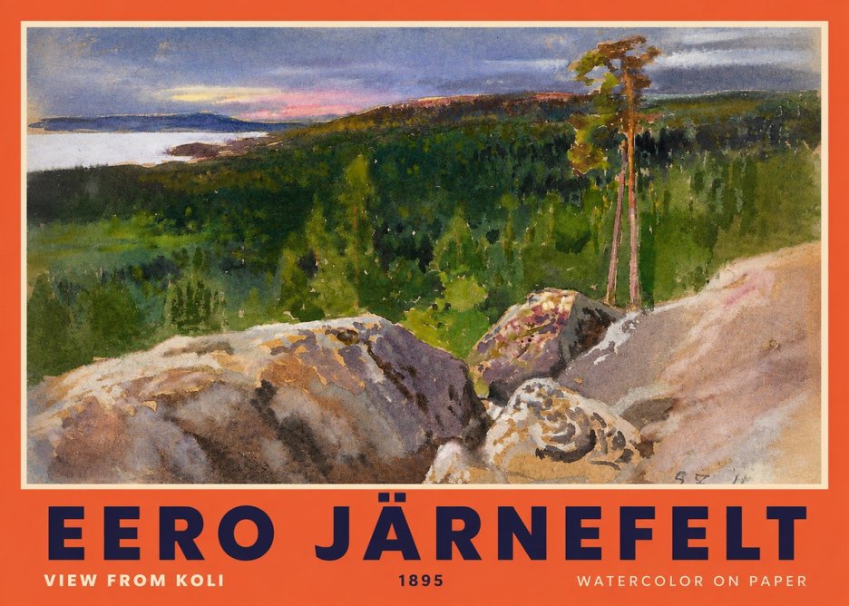 Eero Järnefelt View from Koli No2 - Póster