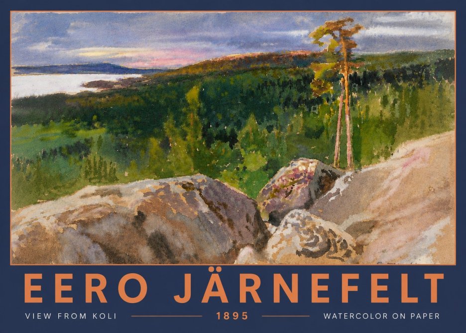 Eero Järnefelt View from Koli No5 - Póster