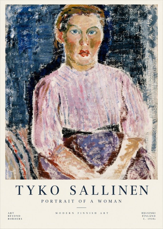 Tyko Sallinen Portrait of a Woman II No1 - Póster