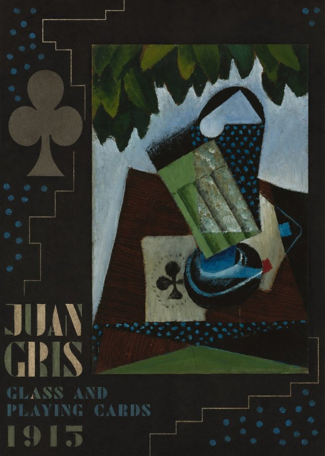Juan Gris Glass and Playing Cards No5 - Póster