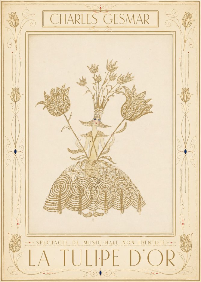 Charles Gesmar La Tulipe D'or No1 - Póster