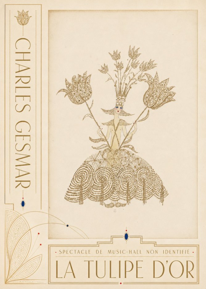 Charles Gesmar La Tulipe D'or No2 - Póster