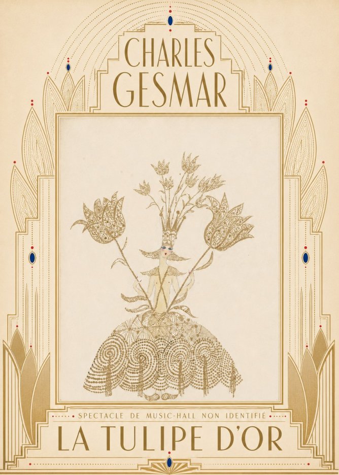 Charles Gesmar La Tulipe D'or No5 - Póster