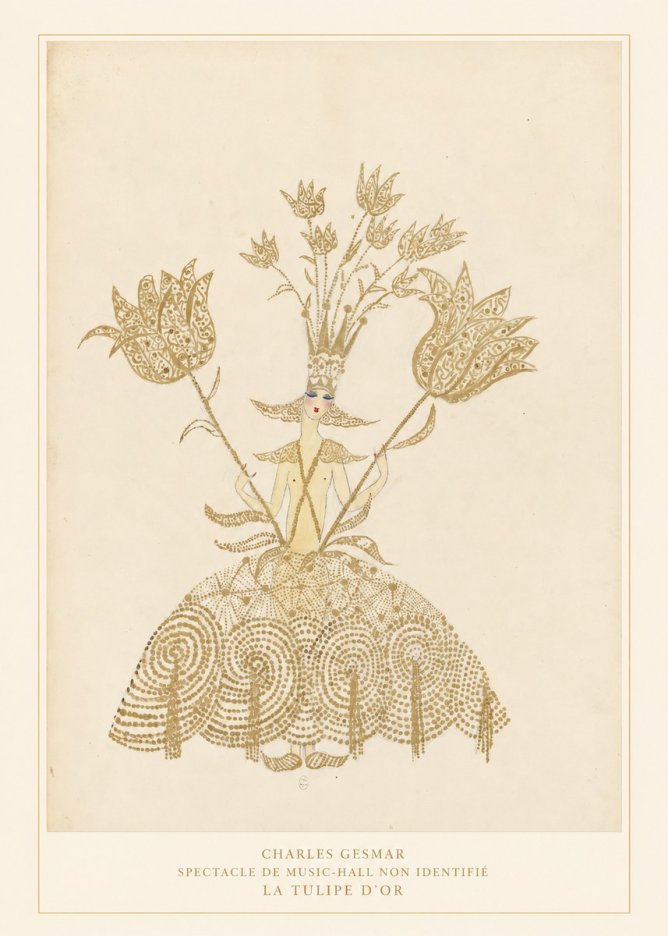 Charles Gesmar La Tulipe D'or No6 - Póster