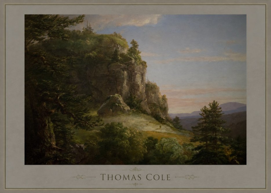 Thomas Cole Landscape, the Old Mill No6 - Póster