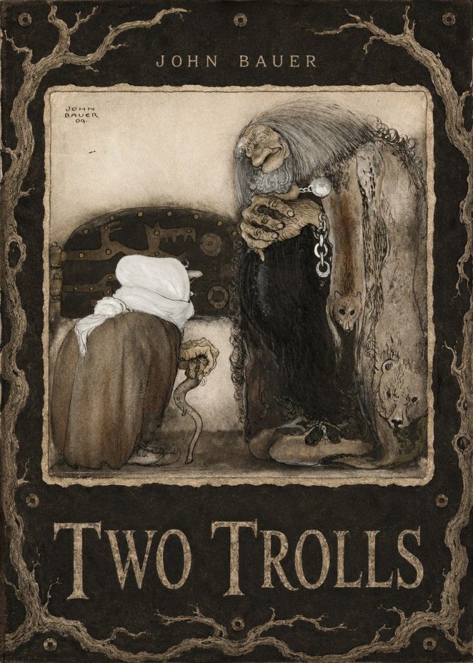 John Bauer Two Trolls No6 - Póster