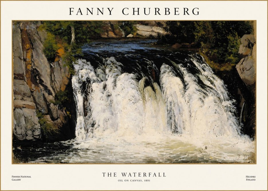 Fanny Churberg The Waterfall No1 - Póster