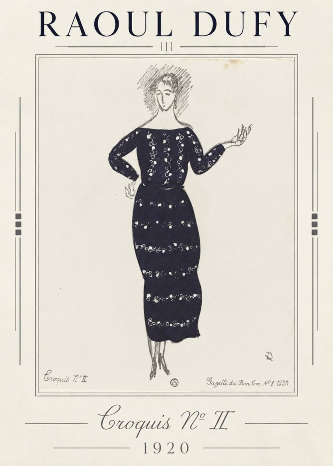 Raoul Dufy Croquis N° Ii No1 - Póster
