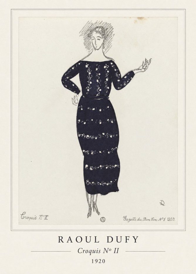 Raoul Dufy Croquis N° Ii No4 - Póster