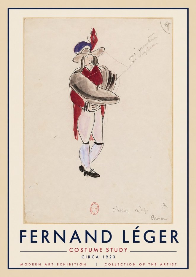 Fernand Léger Costume Study I No4 - Póster