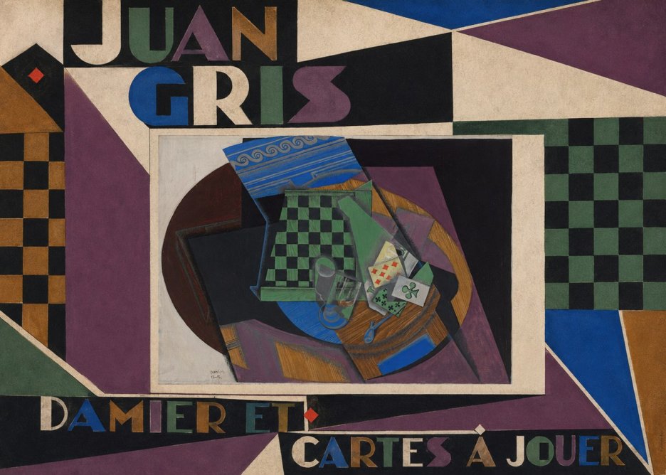 Juan Gris Damier Et Cartes À Jouer No4 - Póster