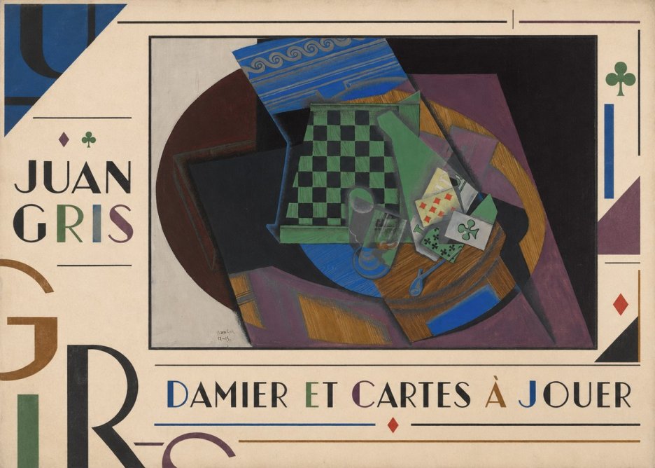 Juan Gris Damier Et Cartes À Jouer No5 - Póster