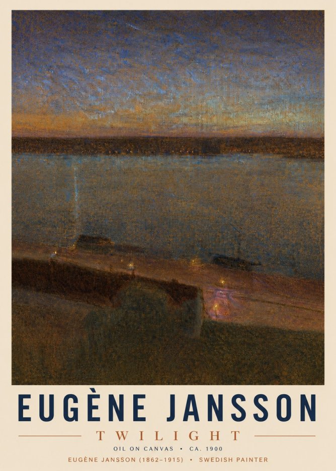Eugène Jansson Twilight No4 - Póster