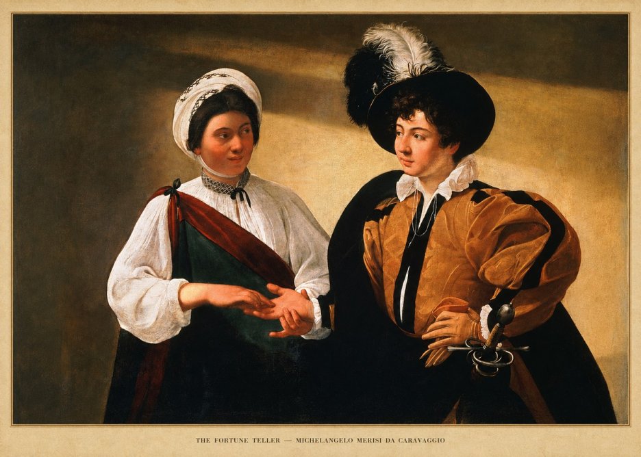 Michelangelo Merisi da Caravaggio The Fortune Teller III No5 - Póster